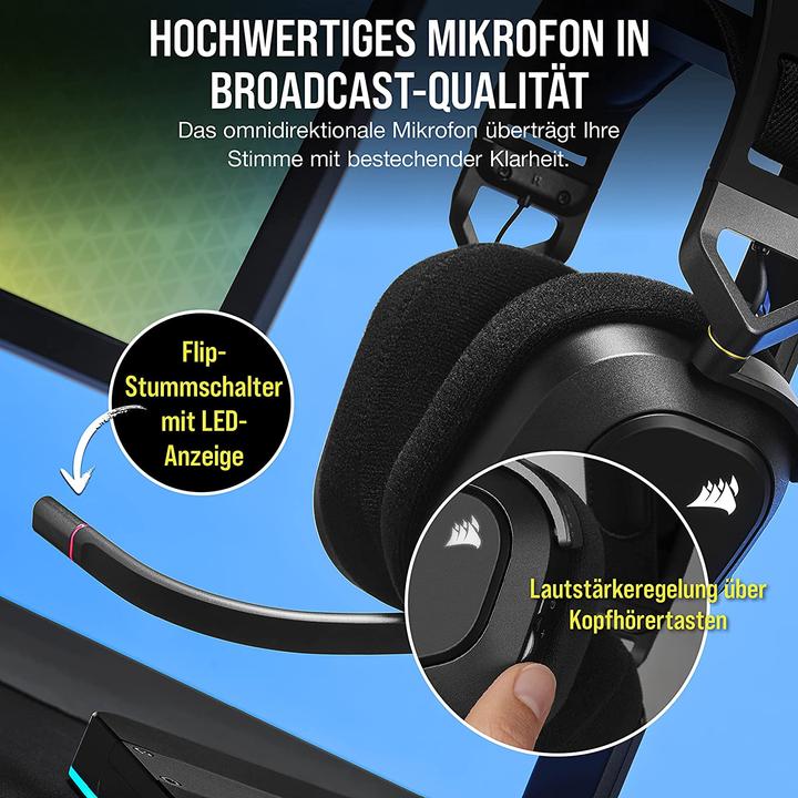 Image du produit Corsair HS80 (Wireless) (Sans fil)