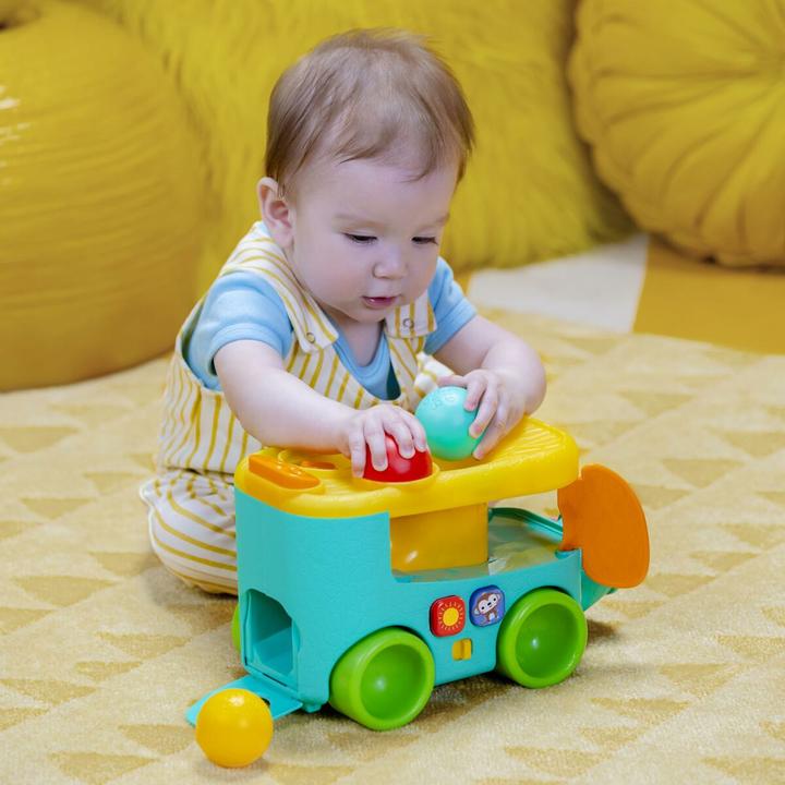 Actual product image Bright Starts Pop & Roll Safari Bus™ Ball Play Toy