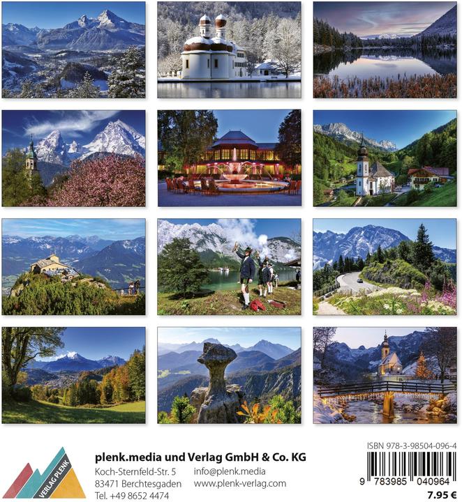 Produktbild Berchtesgaden Knigssee Postkartenkalender 2026 (Harter Einband, Englisch, Französisch)