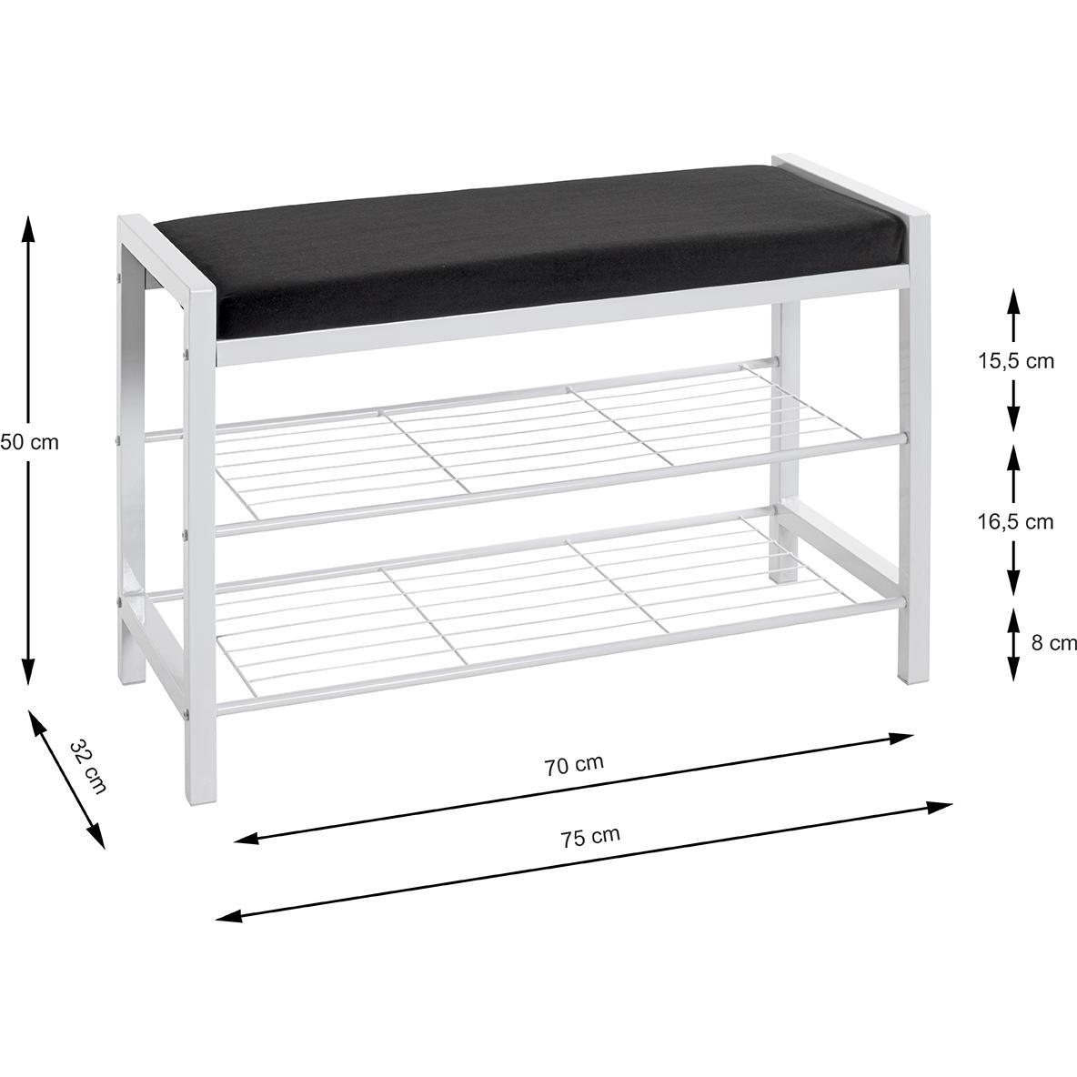 Thumbnail - HAKU Möbel, Schuhschrank, Edgar (75 x 32 x 50 cm)