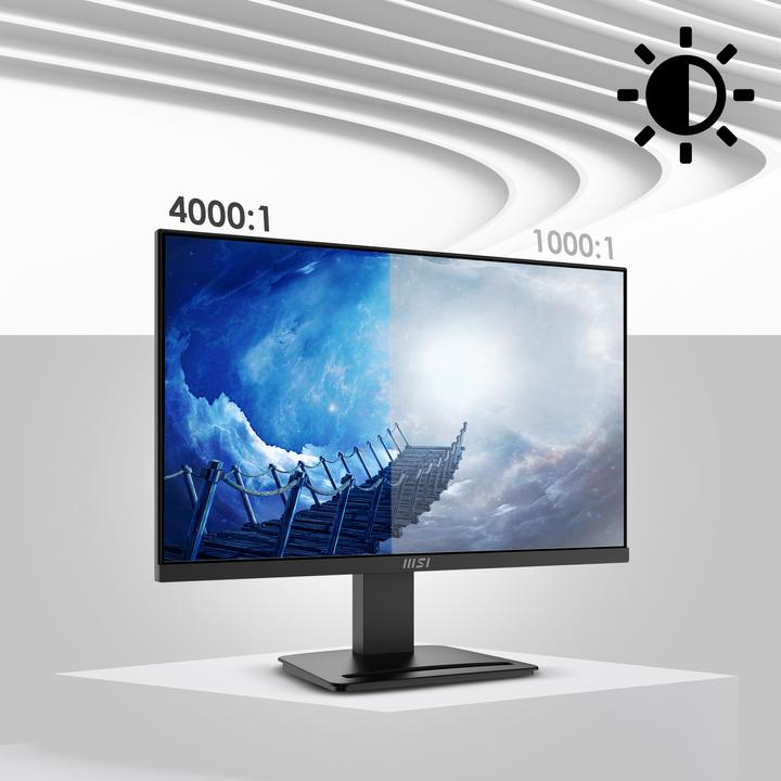 Produktbild MSI MONITOR PRO LED 23.8" MP2412 NEGRO 1ms/100Hz/VA/FHD/HDMI/VGA/VESA (1920 x 1080 Pixel, 23.80")