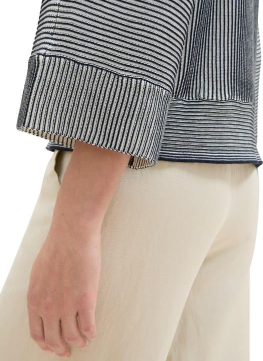 Image du produit Tom Tailor Damestrui, 36338 - Navy Striped Knit Design, M (M)