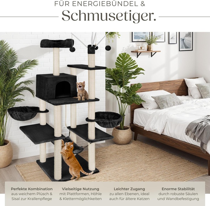 Produktbild tectake Lilou (165 cm, Schwarz)