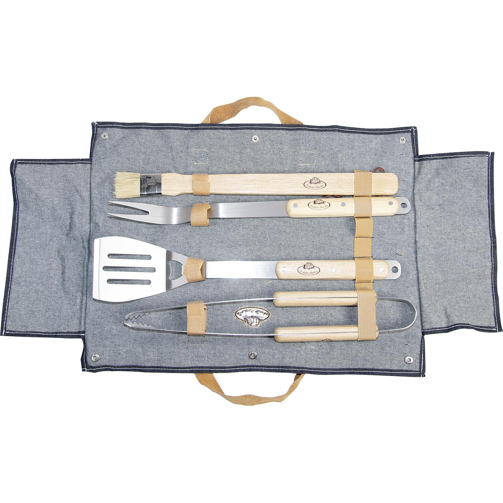 Esschert Design, Grillbesteck, Grillbesteckset 5-teilig
