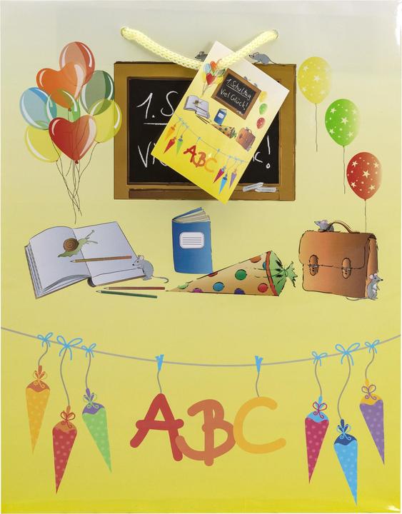Actual product image Idena Lacquer bag school start assorted 25x9x35cm (Wrapping paper, 5 x)