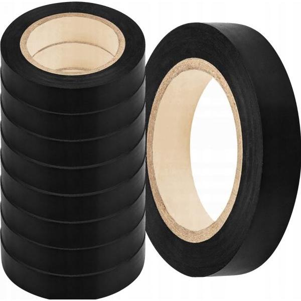 Expert, Nastro adesivo, NASTRO ISOLANTE 19MM X 20M, NERO, CERTIFICATO 4KW () - 8 pezzi