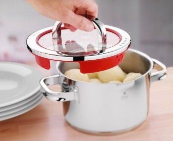 Produktbild WMF Bratentopf FUNCTION 4 Platin (24 cm, Bräter + Schmortopf, Edelstahl)
