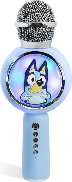 Actual product image OTL Children's LED karaoke microphone with micro SD card slot and funny voice distorter, long running