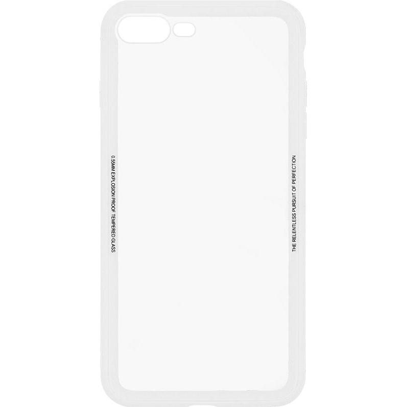 Tellur Cover Glass Simple for iPhone 8 Plus white (Apple iPhone 8 Plus), Smartphone Hülle, Weiss, Transparent