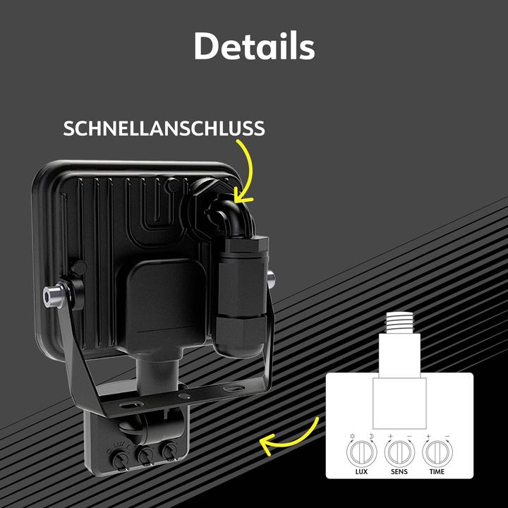 Produktbild Müller Licht Müller-Licht Orlando 21600074 LED-Aussenstrahler mit Bewegungsmelder 30 W Neutra (3300 lm, IP44)