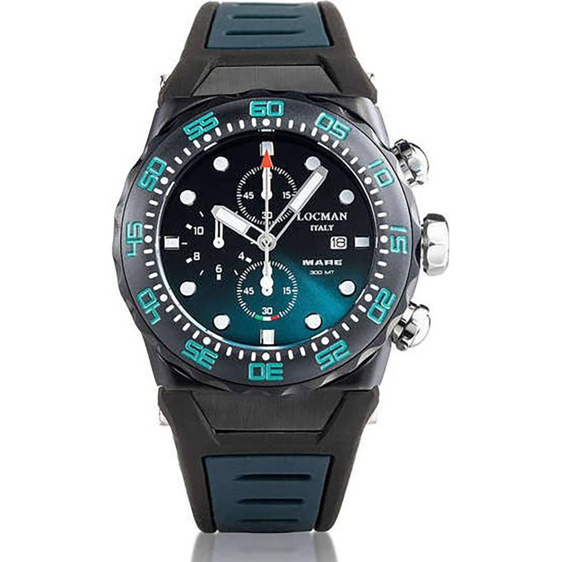Locman, Armbanduhr, Italy Armbanduhr Mare 300MT Chrono Ref. 0560, Schwarz, (Chronograph, 42 mm)