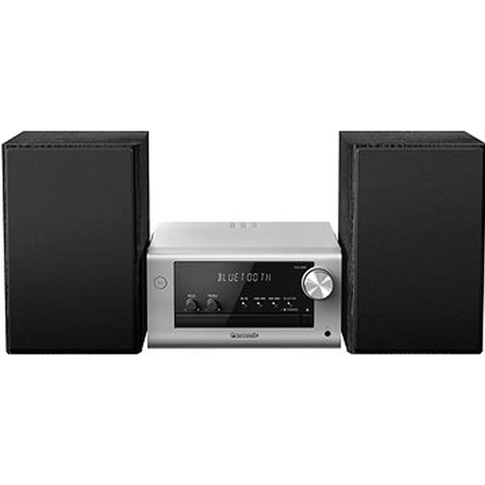 Panasonic SC-PM702 (Bluetooth, CD Player, 2x 40 W), Stereoanlage, Silber, Schwarz