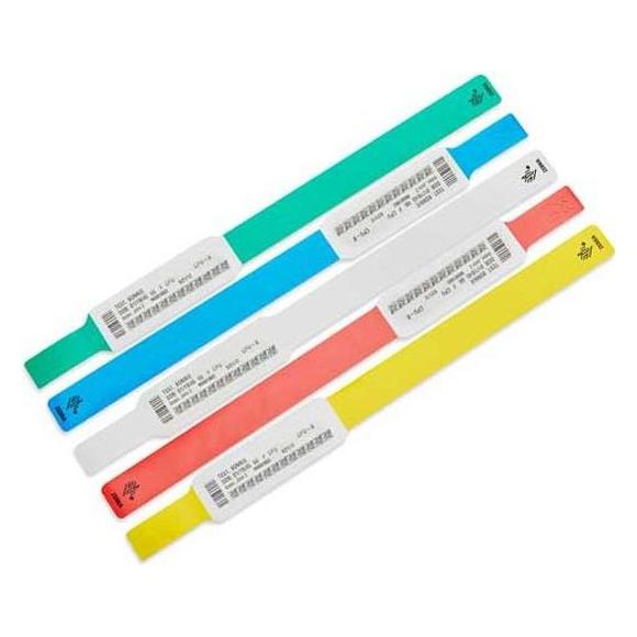 Zebra, Armbanden, Z-Band UltraSoft Blauw, Wit Ziekenhuis polsbandje, (15.20 cm, Plastic, Plastic)
