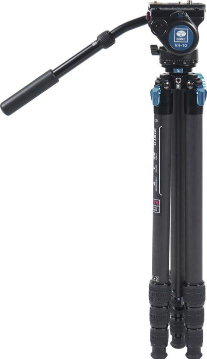 Produktbild Sirui ST-224 Superb Traveler Carbonstativkit mi VH-10 Videoneiger (Carbon, Metall)
