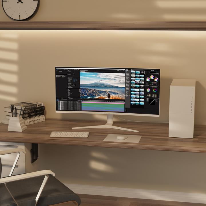 Actual product image Japannext 86,4cm JN-IPS340UWQHD60C-C65W-HS-W curved UWQHD (3440 x 1440 pixels, 34")