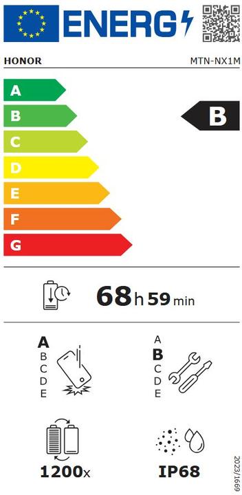 Energy Label Honor Magic8 Lite 256GB Braun (256 GB, Brown, Reddish Brown, 6.79", Dual SIM, 5G)