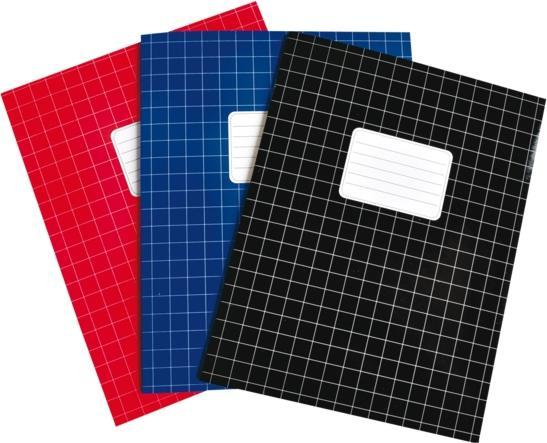 Produktbild Quantore Verhaak Basic A5 Notizbuch kariert 10mm sortiert (A5, Kariert)