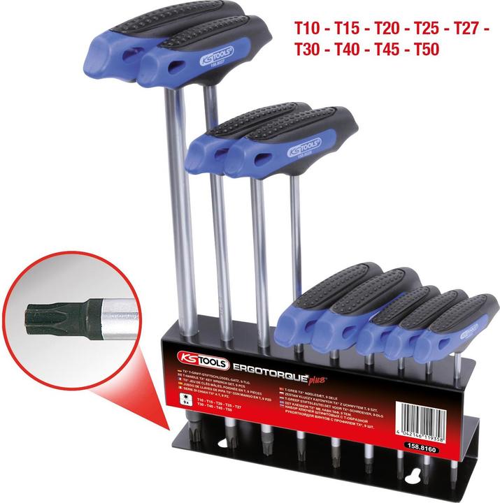 Immagine prodotto KS Tools Set di chiavi a L Impugnatura a T