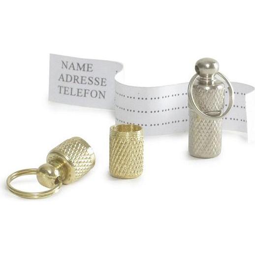 Beeztees Bz Adresshuelse Hund Silber 1s (Hund), Halsband + Leine