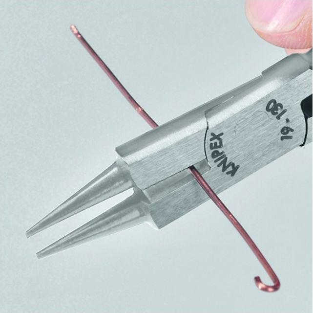 Actual product image Knipex Round Nose Pliers with cutting edge (130 mm)
