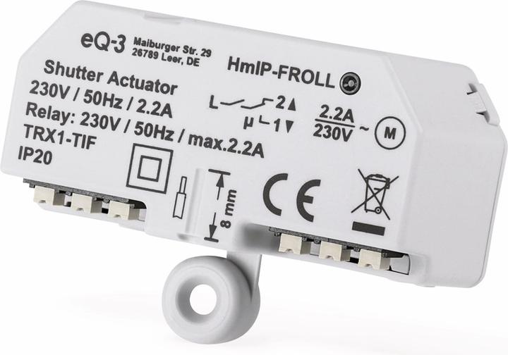 Actual product image Homematic IP Roller shutter actuator - flush-mounted (Shutter actuator)