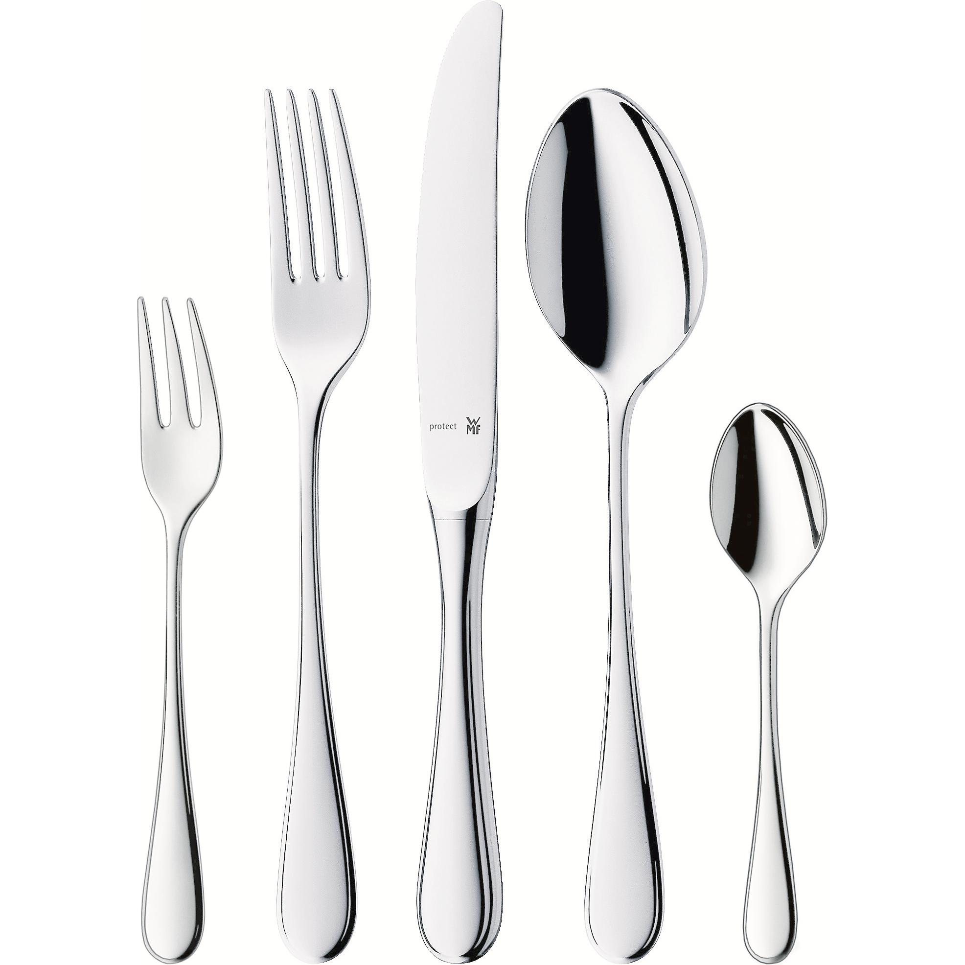 WMF Kent Plus Besteck-Set, Besteck, Silber