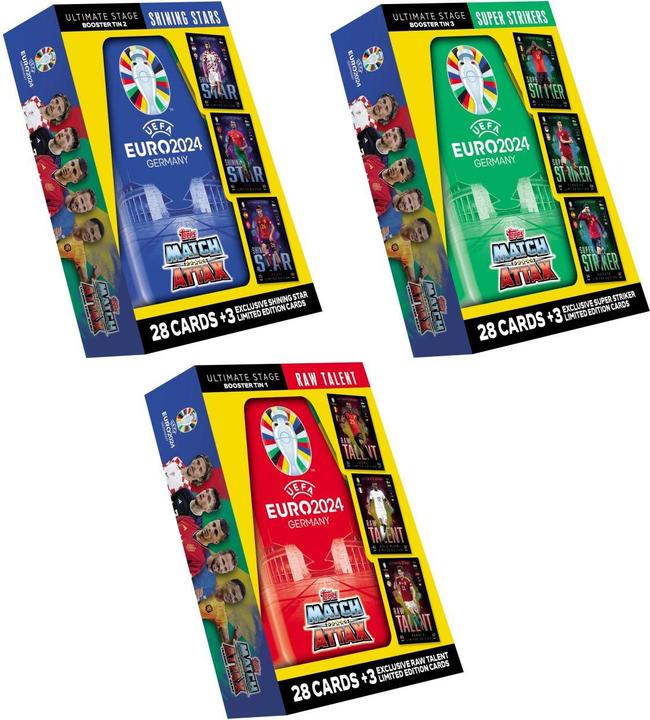 Topps Euro 2024 Mini Tin (English, Booster Pack)