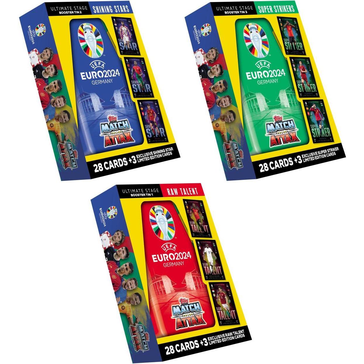 Topps Euro 2024 Mini Tin (Inglese, Pacchetto Booster)