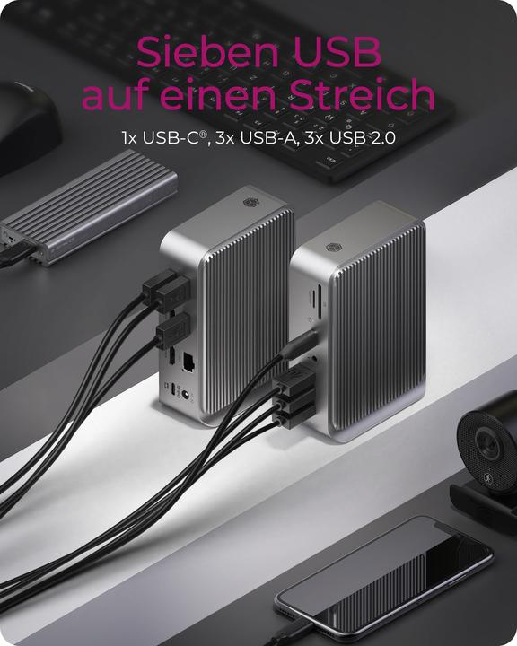 Produktbild Icy Box IB-DK2261AC (USB-C, 13 Ports)