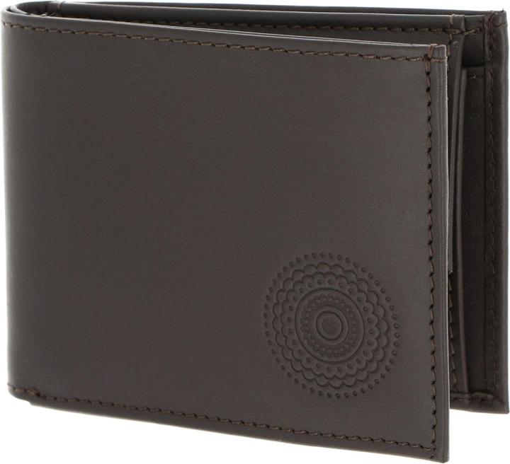 Circle Bloom Embossed Brown
