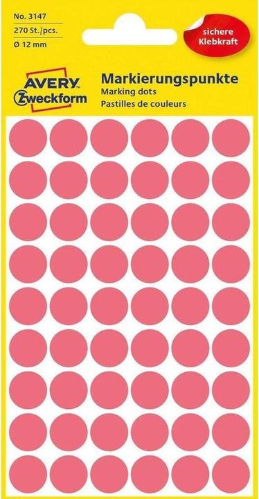 Avery Marking dots luminous red