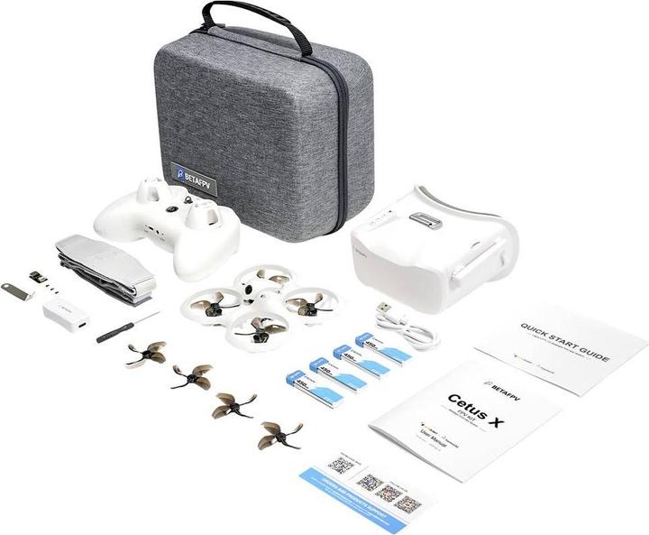 Image du produit BetaFPV Cetus X FPV Kit Race Copter RtF FPV Race, First Person View (5 min, 55 g, 1200 Mpx)