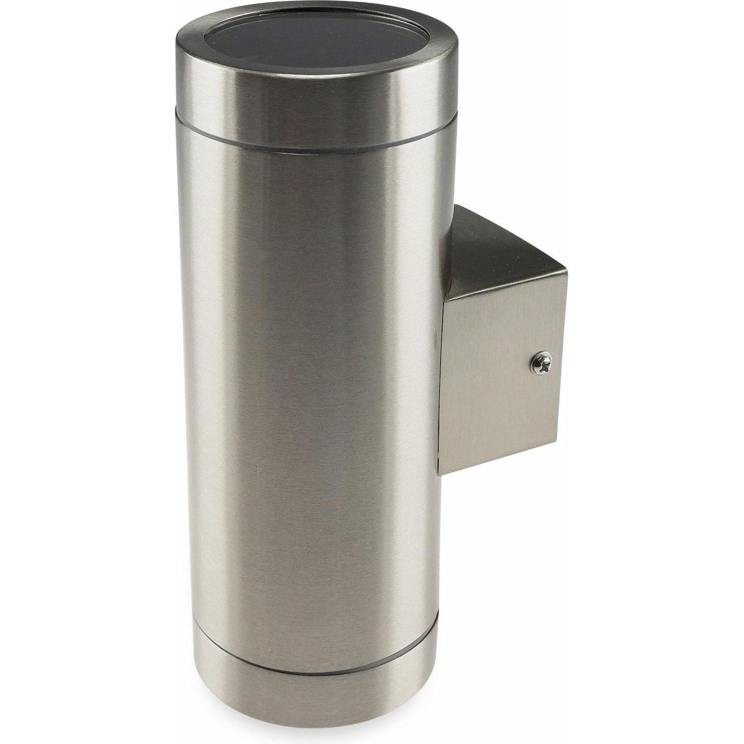 Chilitec, Gartenbeleuchtung, Wandleuchte Jardim 2, IP44, 2x GU10, Edelstahl (GU10, IP44)