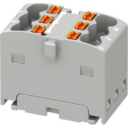 Phoenix Contact, Verteilerschrank Zubehör, Verteilerblock PTFIX 6X1,5 GY