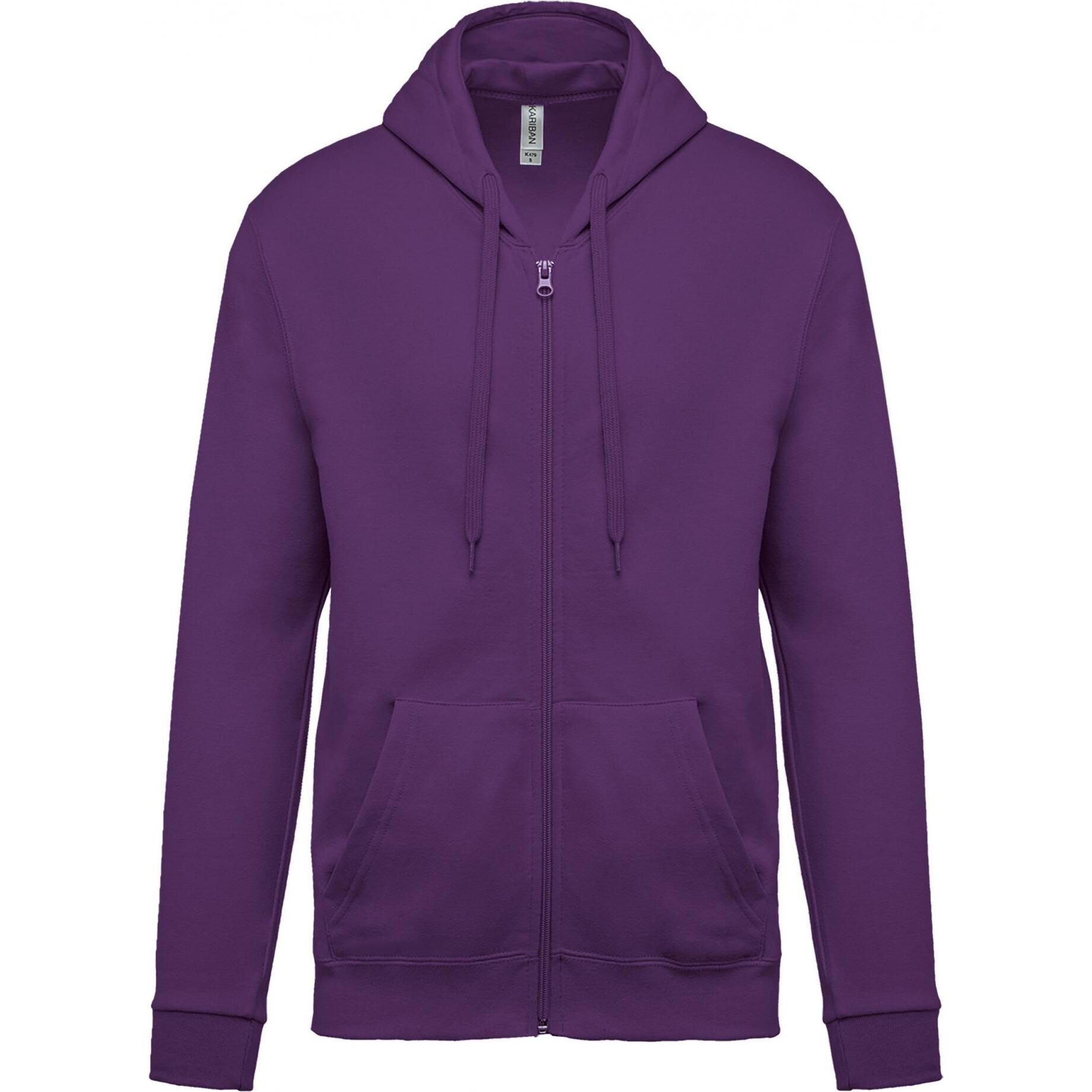 Kariban, Pullover, Kapuzenjacke, Violett, (4XL)
