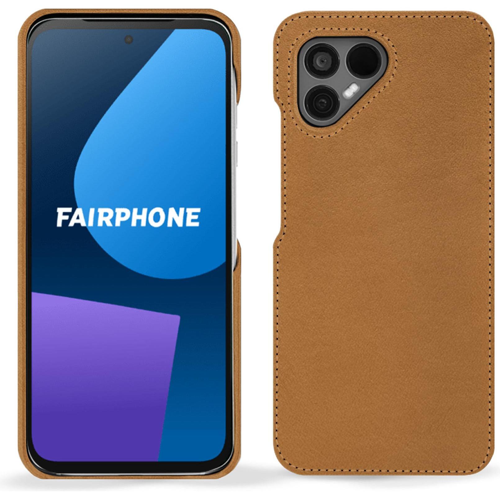 Noreve Lederschutzhülle (OnePlus 5), Smartphone Hülle, Braun