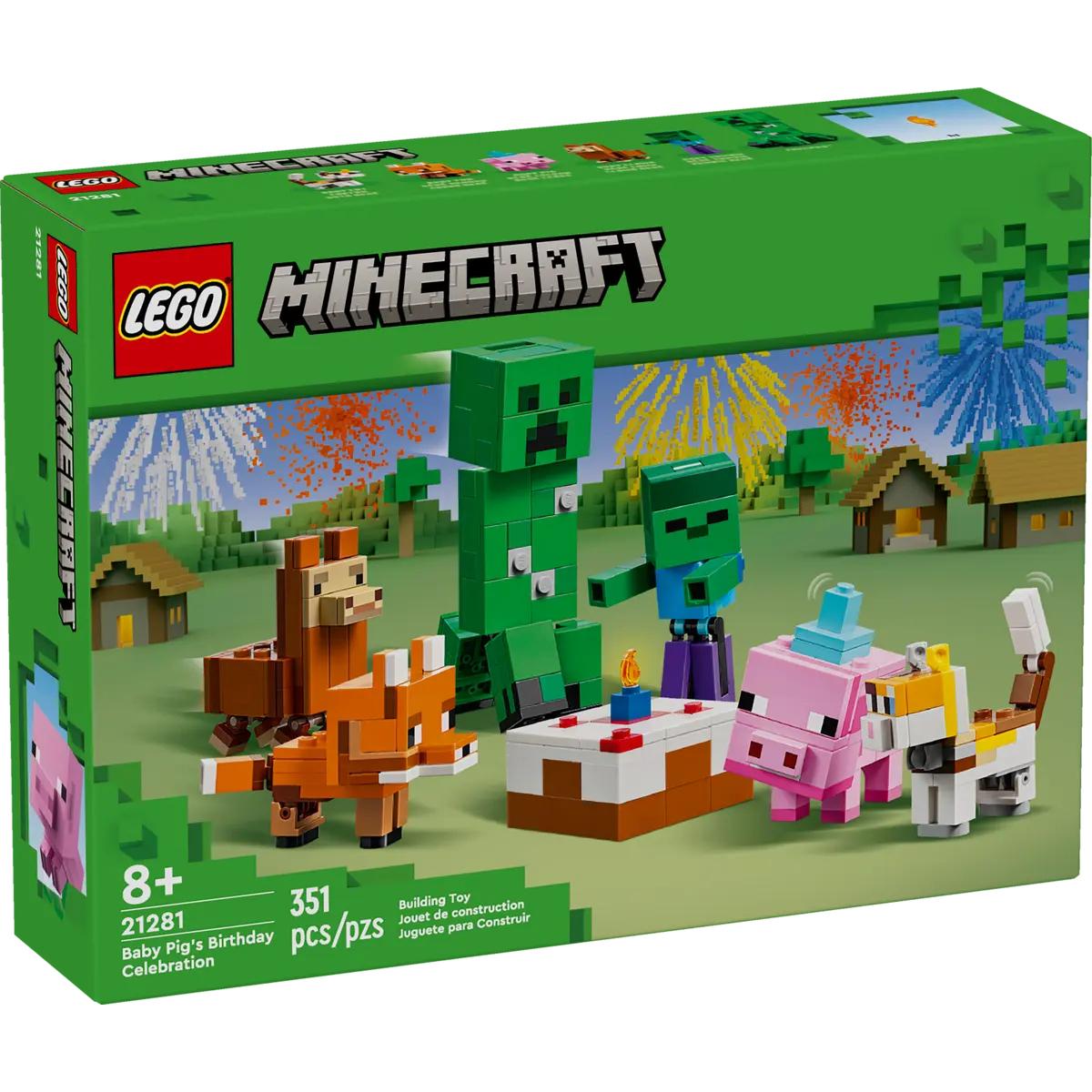 LEGO Minecraft - Geburtstagsfeier des Babyschweins (21281) (21281)