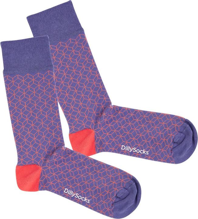 Actual product image DillySocks Bold Red Lining (Single pack, 36 - 40)