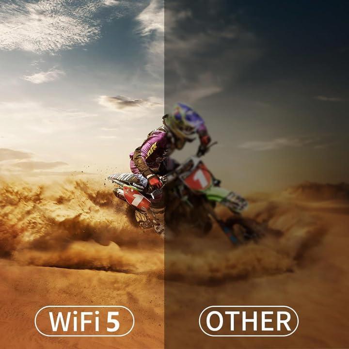 Actual product image Lqwell HY300 PRO Mini Beamer mit Android 11, WiFi 6, Bluetooth 5.0 (4K, 160 lm)