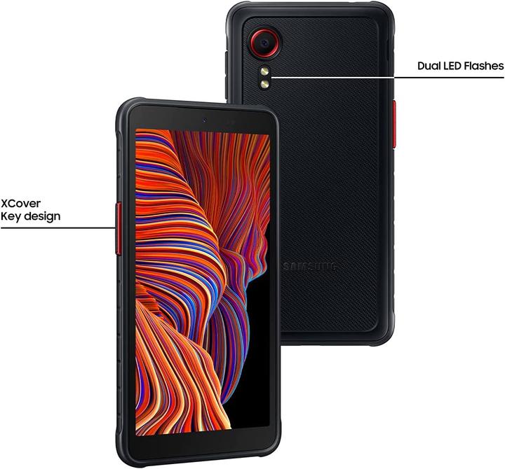 Actual product image Samsung Galaxy XCover 5 EE Enterprise Edition EU (64 GB, Black, 5.30", Hybrid Dual SIM, 16 Mpx, 4G)