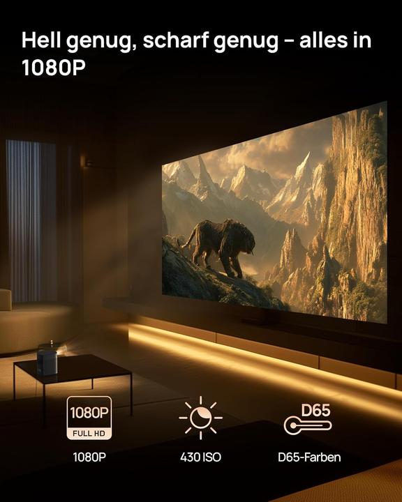 Actual product image XGIMI Mini-Projektor MoGo 2 Pro mit Google TV und Netflix (Full HD)