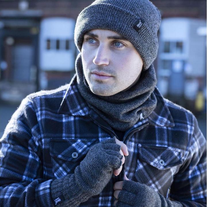 Produktbild Heat Holders Winter Warme 3.2 TOG Fleece Fingerlose Handschuhe Gestrickt Outdoor (One Size)