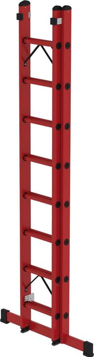 Actual product image Munk Rung extension ladder 2-section GRP with standard traverse 2x8 rungs (Shelf ladder, 418 cm)