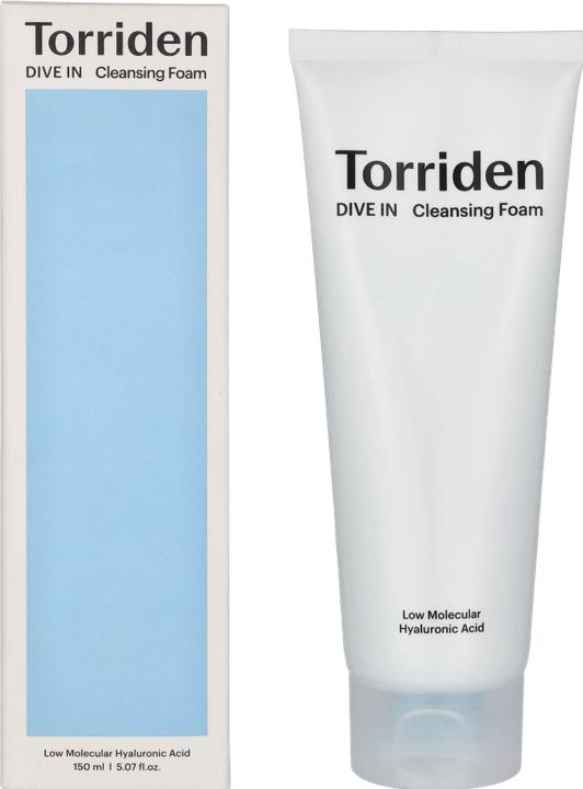 Image du produit Torriden Mousse nettoyante à base d'acides hyaluroniques à faible poids moléculaire DIVE-IN (Mousse nettoyante, 150 ml)