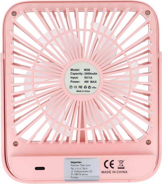 Produktbild OEM Other small household appliances Desk fan with adjustable stand W30 pink