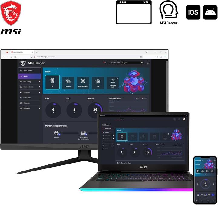 Actual product image MSI RadiX AX6600