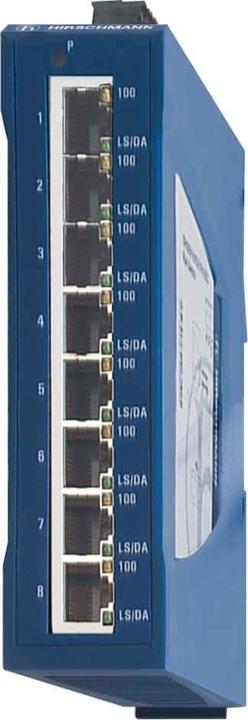 Actual product image Hirschmann INET PoE Rail Switch SPIDER II 8TX PoE