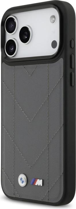 Produktbild BMW Case M Quilted Logo MagSafe for iPhone 17 Pro Max anthracite (Apple iPhone 17 Pro Max)