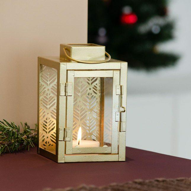 Actual product image Balthasar Metalllaterne LEAF