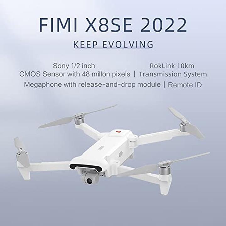 Image du produit Fimi X8 SE 2 STANDARD MP camera drone 4 rotors Quadcopter 48 MP pixels Grey, White (768 g, 48 Mpx)